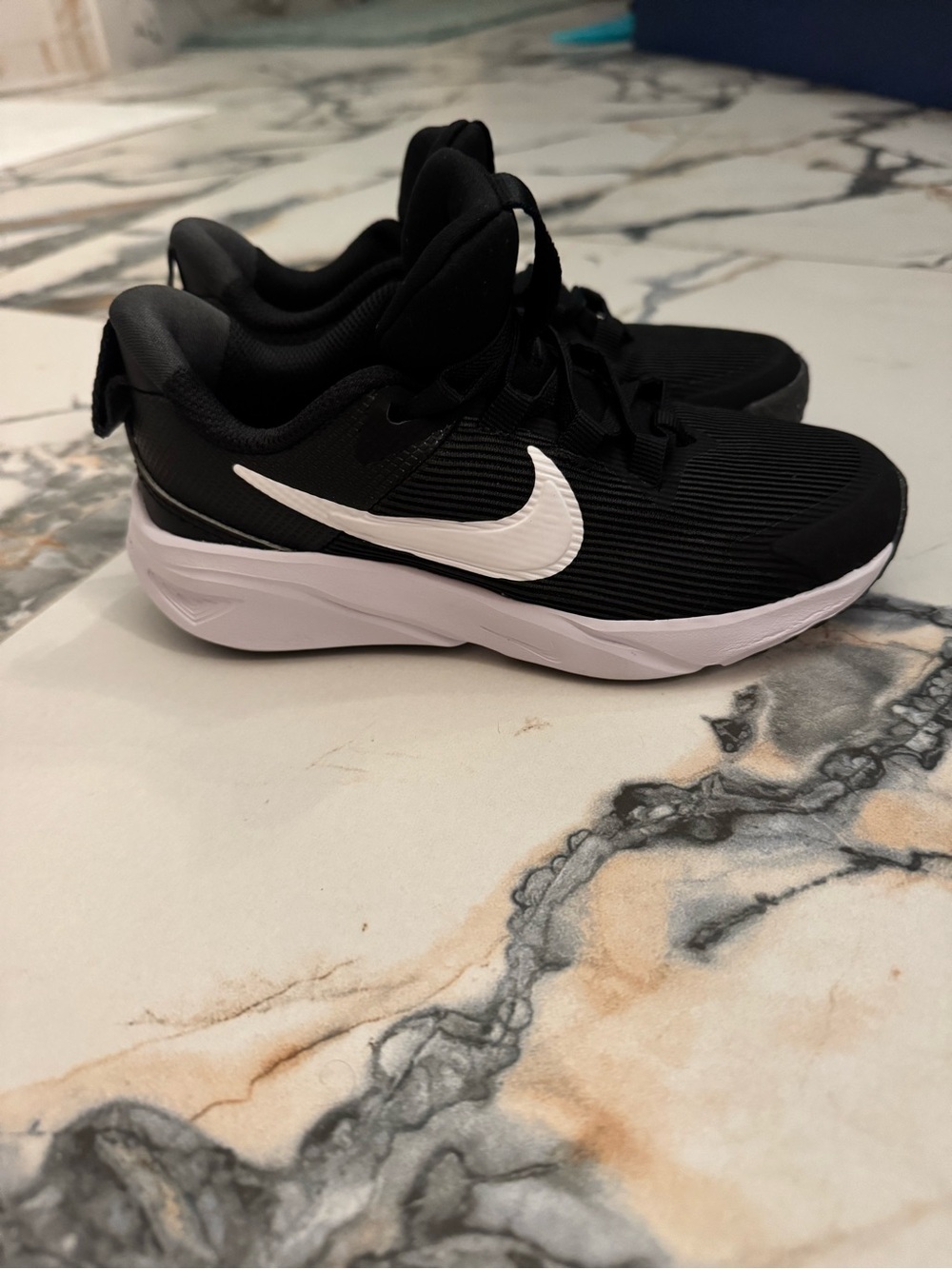 Nike Kids Black and White Athletic Sneakers